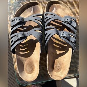 Birkenstock Dk Blue Grenada Sandals,Sz 40, will fit W Sz 11, smoke/pet free home
